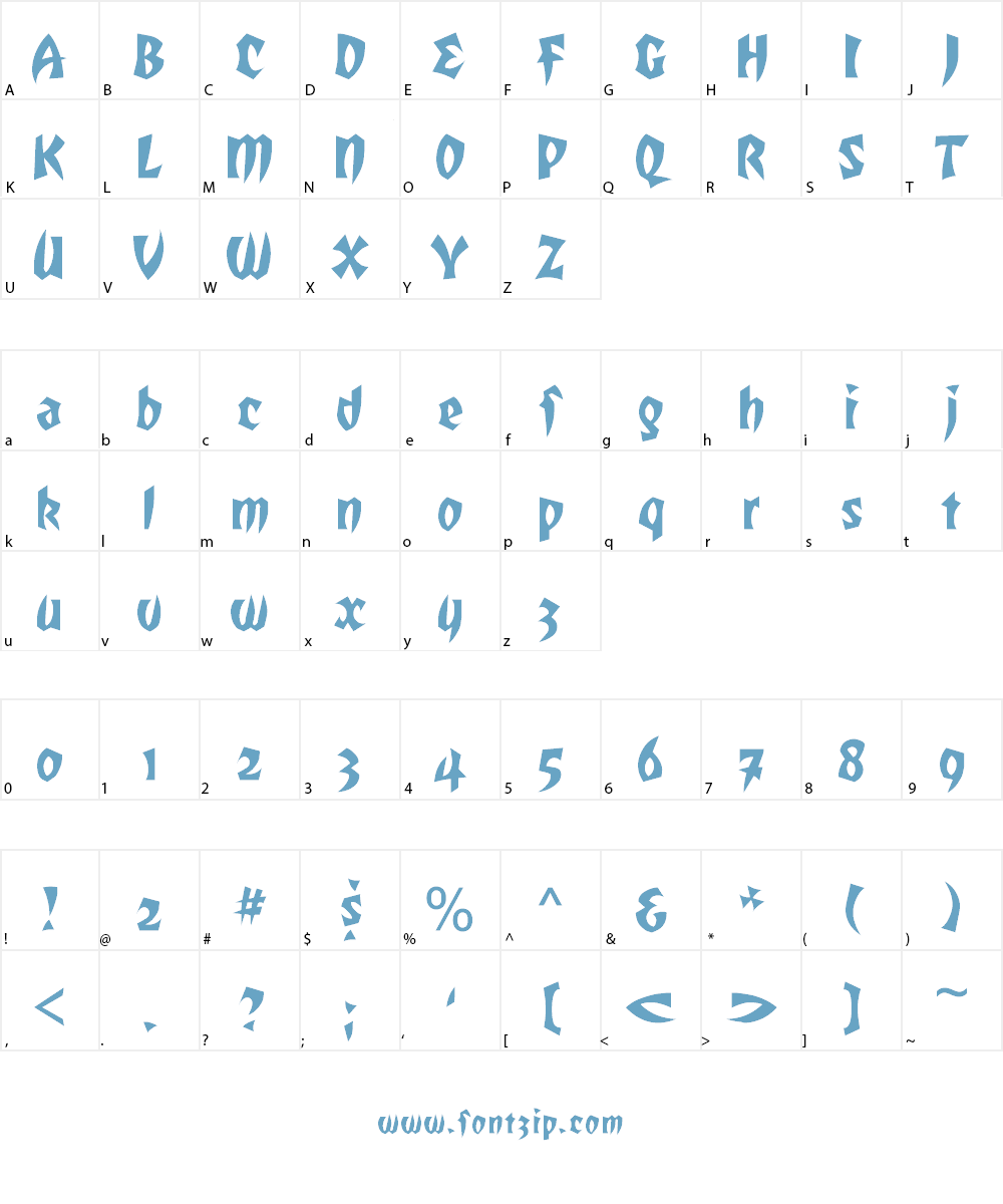 NFL Tampa Bay Bucs Font Character
